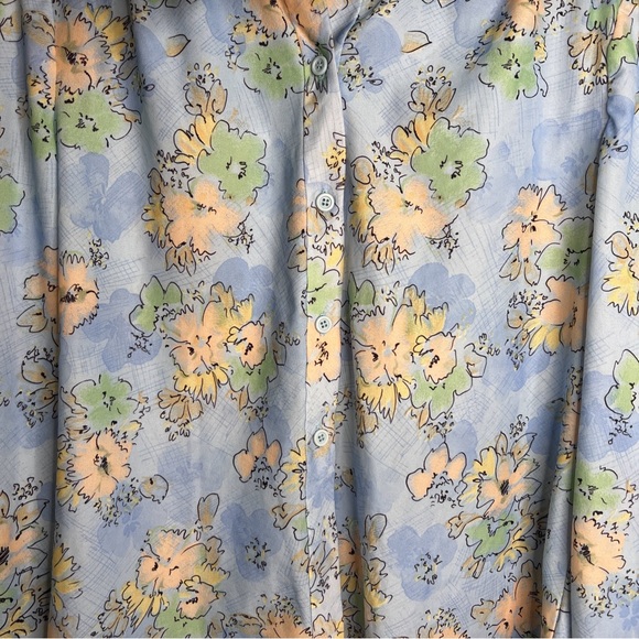 Vintage Floral Bow Tie Blouse - Picture 4 of 7